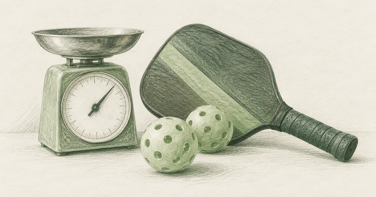 Pickleball Paddle Weight Calculator